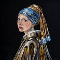 Girl with a discoball earring